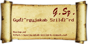 Györgyjakab Szilárd névjegykártya